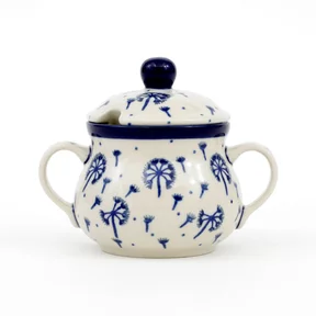 Cukiernica ceramiczna z uchwytami 035 h-9,5cm <br> 2550X Dmuchawce
